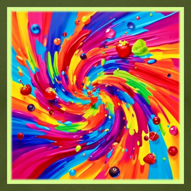 Colorful Fruit Vortex