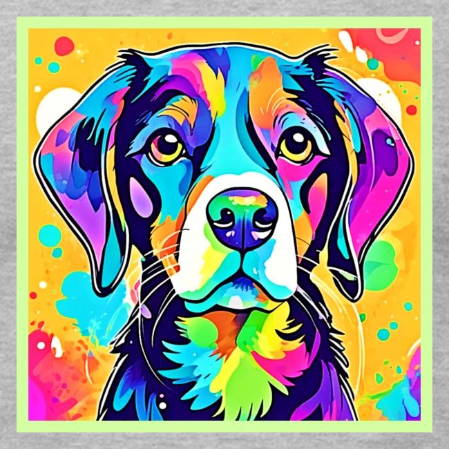Rainbow Dog Portrait Design