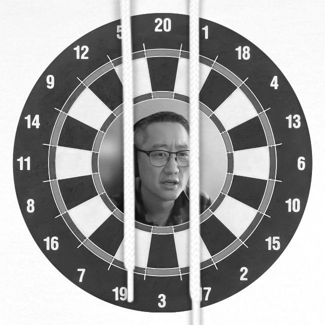 Producer Jay on a Dartboard