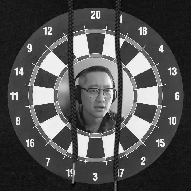 Producer Jay on a Dartboard