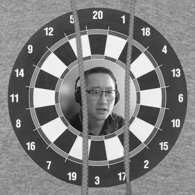 Producer Jay on a Dartboard