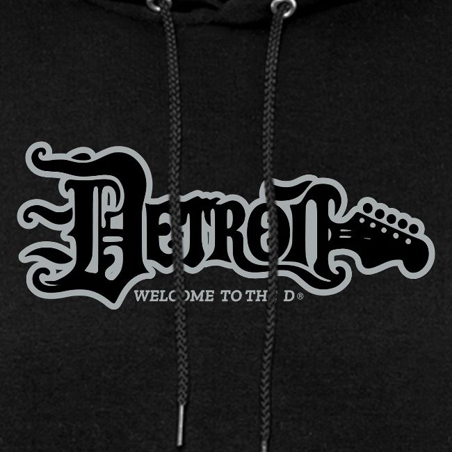 DETROIT GUITAR WTTD BLK SLR REG FONT