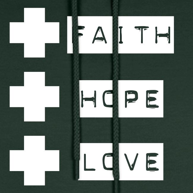 3 crosses , faith hope love