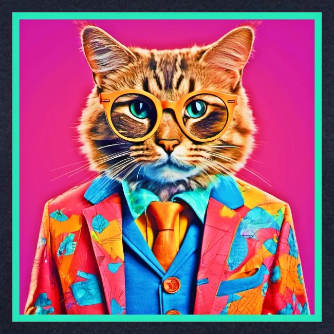 Chic Cat Art: Spectacled Swagger