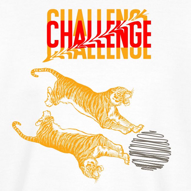 Double tiger fashion, jungle feline animals.
