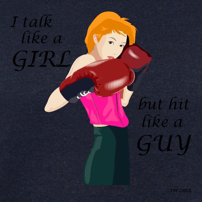 Blonde - I talk like a girl but hit like a guy