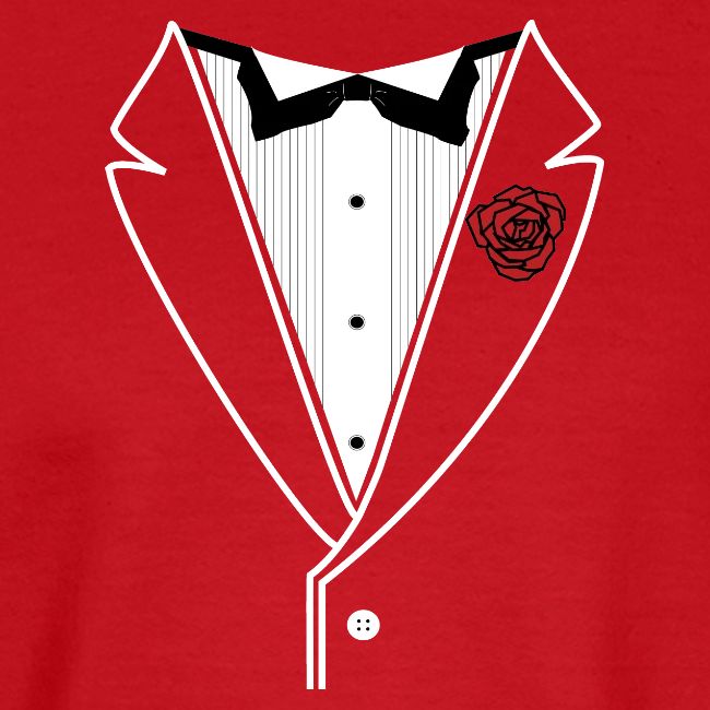 TUXEDO with Red Rose
