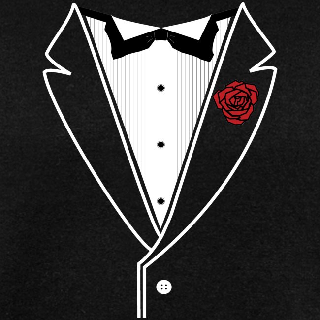 TUXEDO with Red Rose