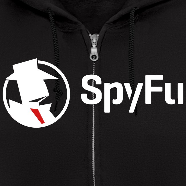 SpyFu Logo black - Mens Zip Hoodie | SpyFu Company Store