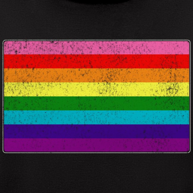 Distressed Original LGBT Gay Pride Flag