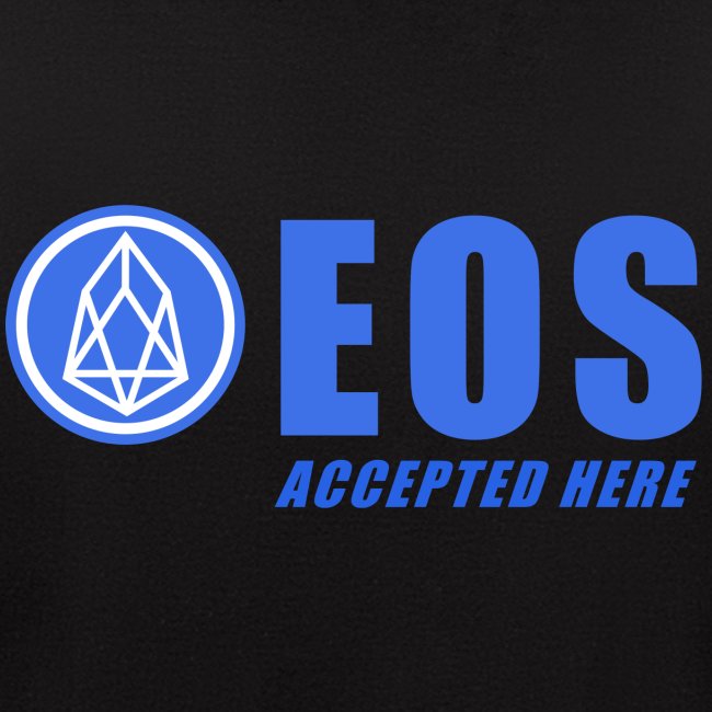 EOS ACCEPTED HERE WHITE