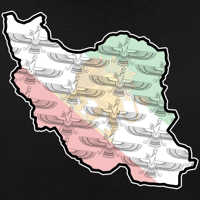 Iran Flag Faravahar