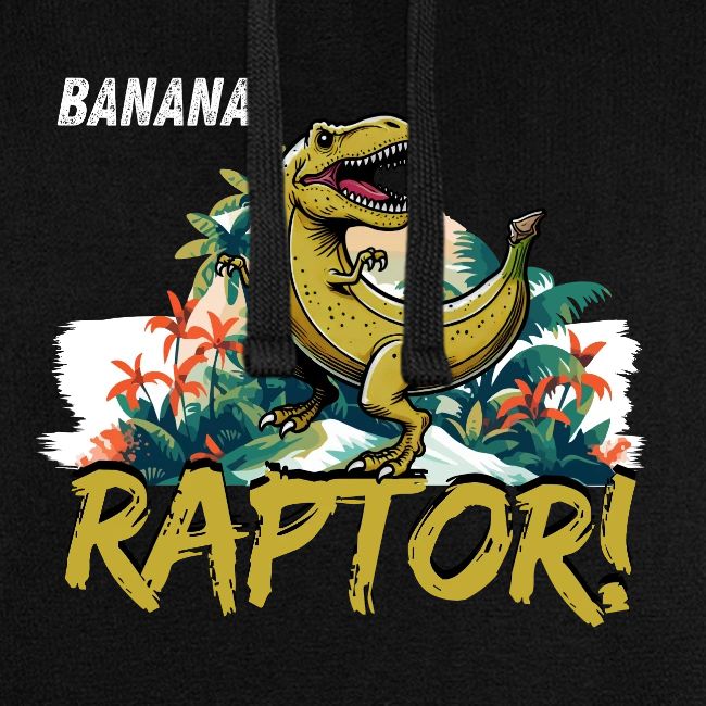 Funny Banana Raptor T-Rex Design