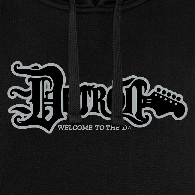 DETROIT GUITAR WTTD BLK SLR REG FONT