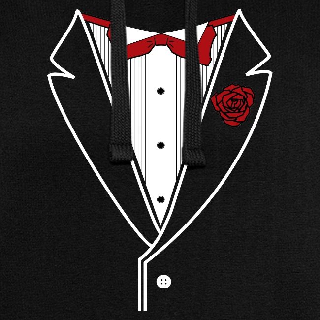 Tuxedo Shirt with Red bowtie