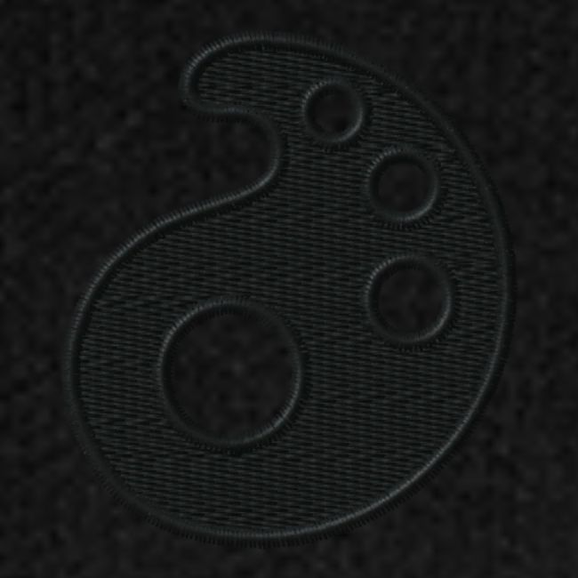 Black Embroidered Palette