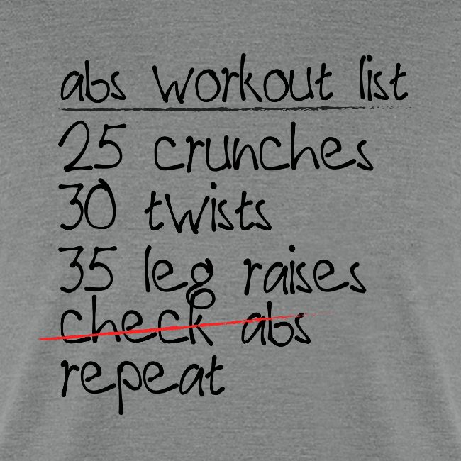 Abs Workout List