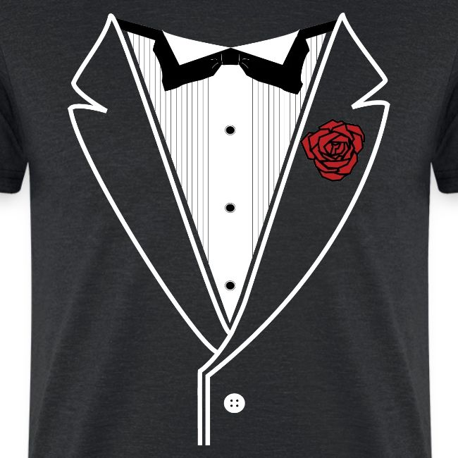 TUXEDO with Red Rose