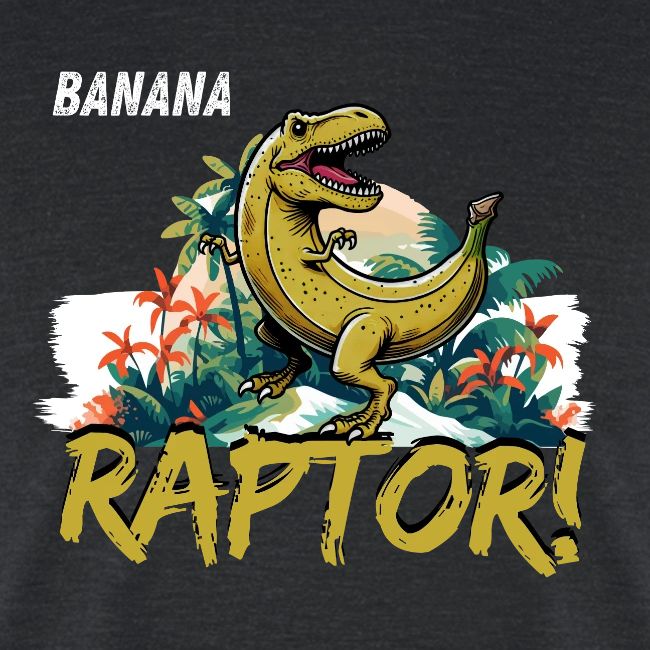 Funny Banana Raptor T-Rex Design