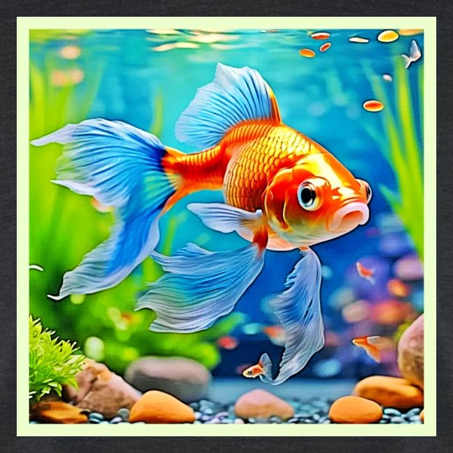 Colorful Tank Goldfish Design