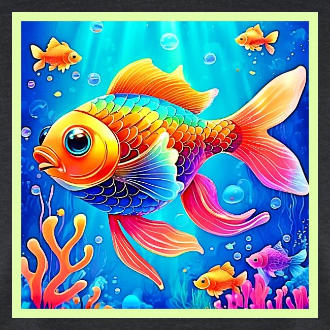 Colorful Aquarium Fish Art