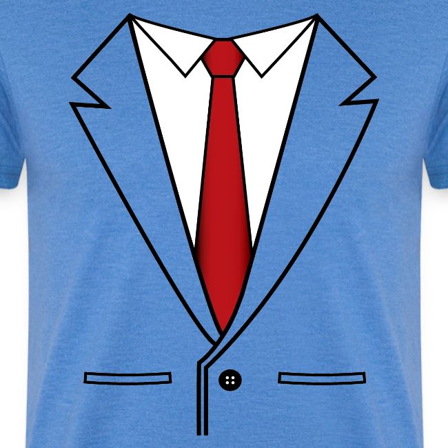 Business Suit With Red Tie