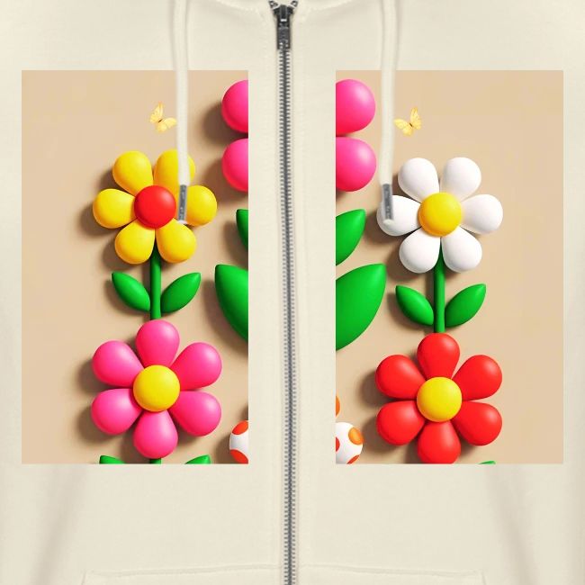 3D Flowers and Butterflies in Amber, Floral Design