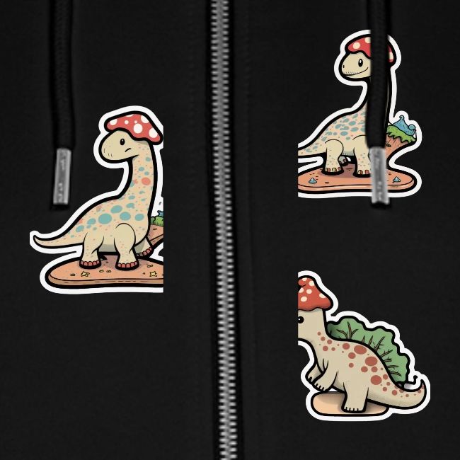 Mushroom Hat Brontosaurus Dinosaur