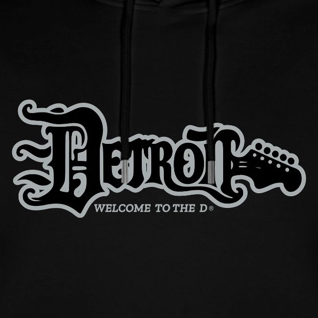 DETROIT GUITAR WTTD BLK SLR REG FONT