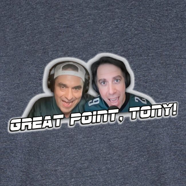 GREAT POINT, TONY! (with Fusco Show back)