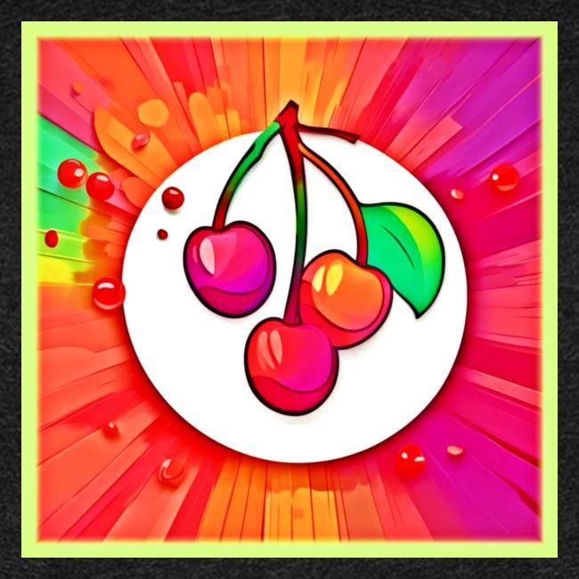 Cherry Pop Art Burst