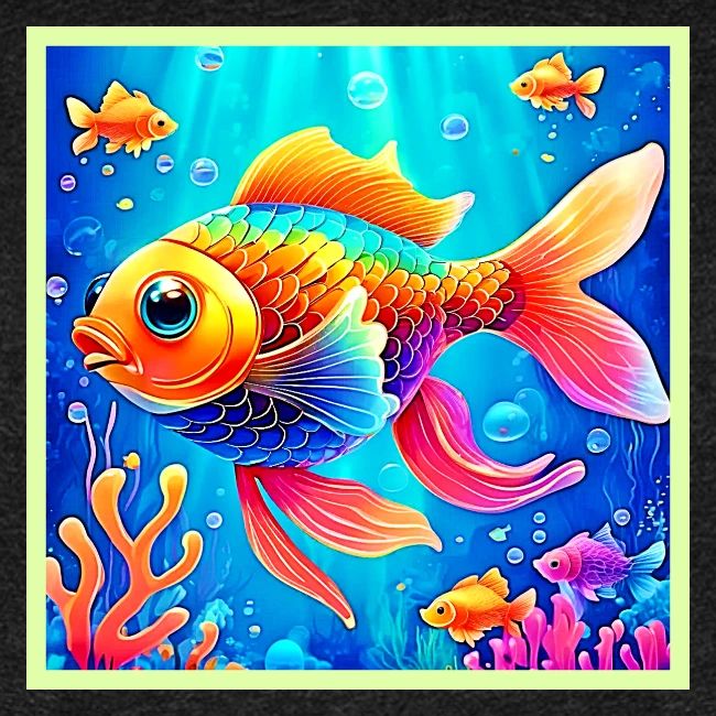 Colorful Aquarium Fish Art