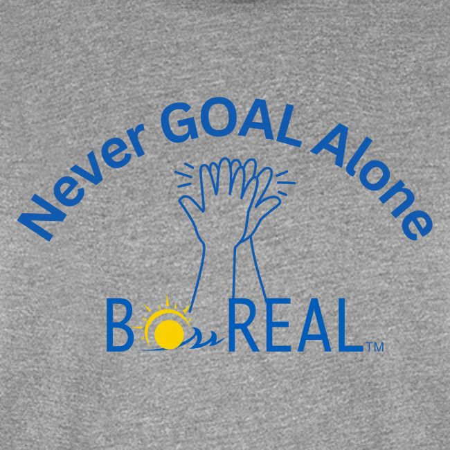 Never GOAL Alone - Grey/Lt Blue