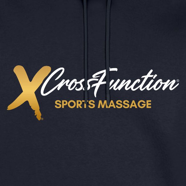 White XF SPORTS MASSAGE LOGO (front only)