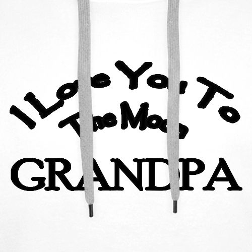 I Love You to The Moon Grandpa | Family Shirt - Men's Premium Hoodie
