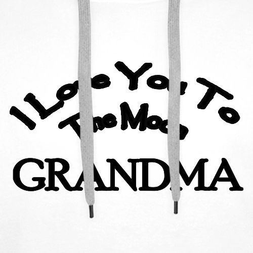 I Love You to The Moon Grandma | Family Shirt - Men's Premium Hoodie