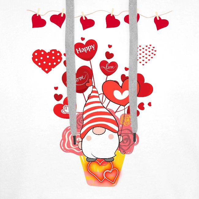 Design wrapped in love hearts, vibrating in love.