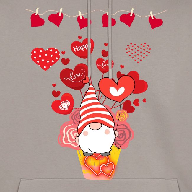 Design wrapped in love hearts, vibrating in love.