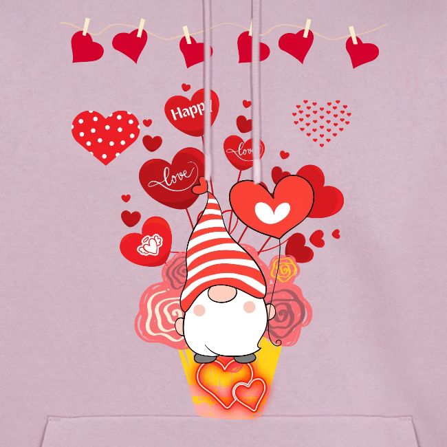 Design wrapped in love hearts, vibrating in love.