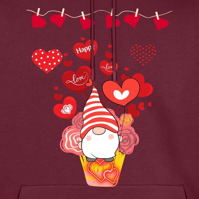 Design wrapped in love hearts, vibrating in love.