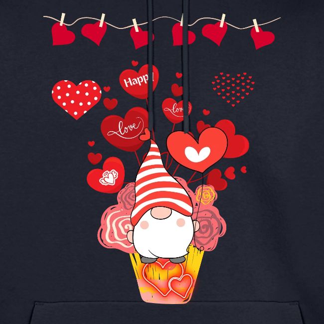 Design wrapped in love hearts, vibrating in love.