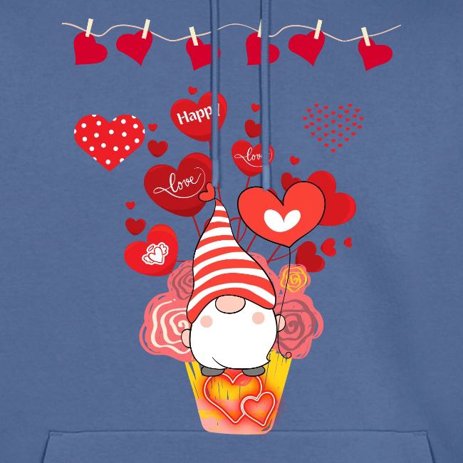 Design wrapped in love hearts, vibrating in love.