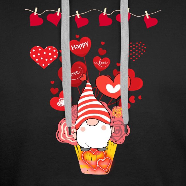 Design wrapped in love hearts, vibrating in love.