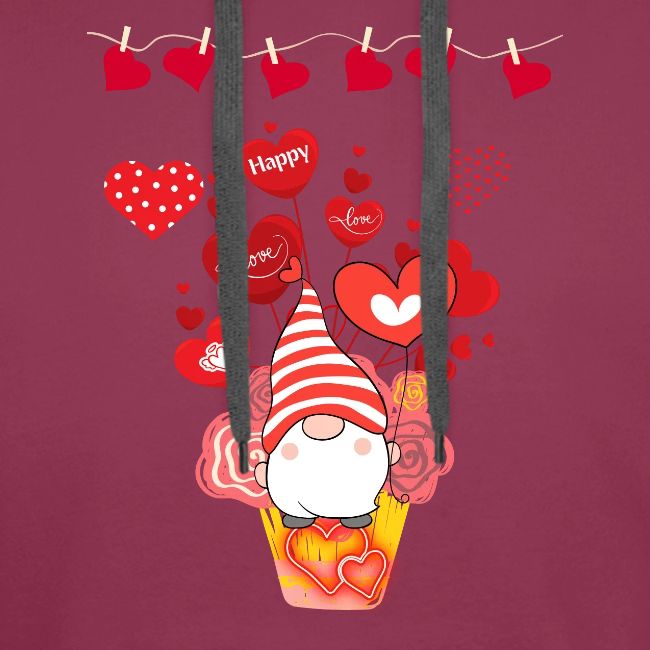 Design wrapped in love hearts, vibrating in love.