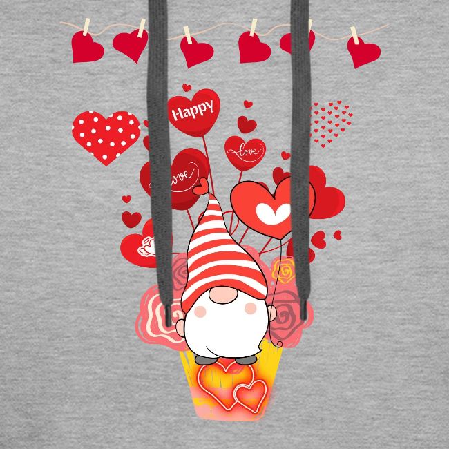 Design wrapped in love hearts, vibrating in love.