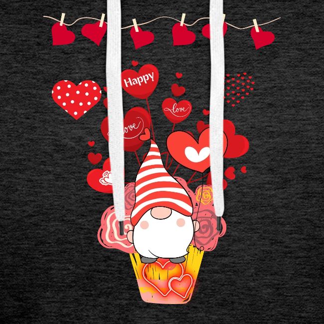 Design wrapped in love hearts, vibrating in love.