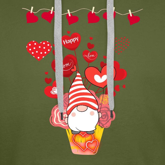 Design wrapped in love hearts, vibrating in love.
