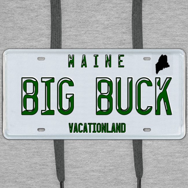 Maine LICENSE PLATE Big Buck Camo