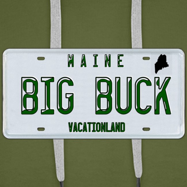 Maine LICENSE PLATE Big Buck Camo