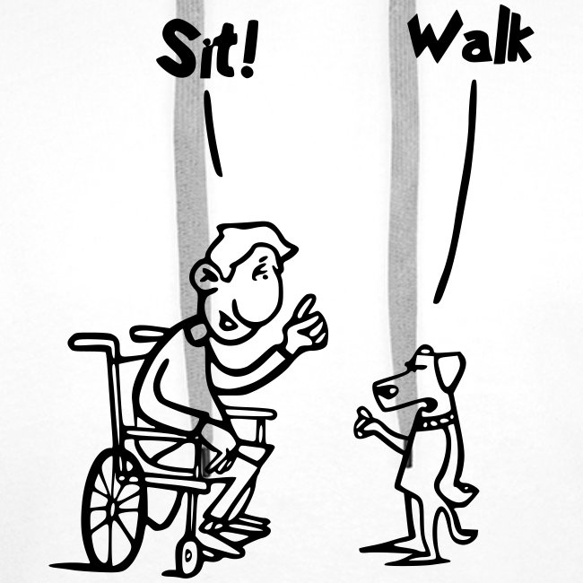 Sit and Walk. Wheelchair humor shirt
